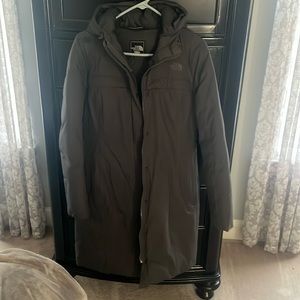 North Face gray winter water-resistant coat